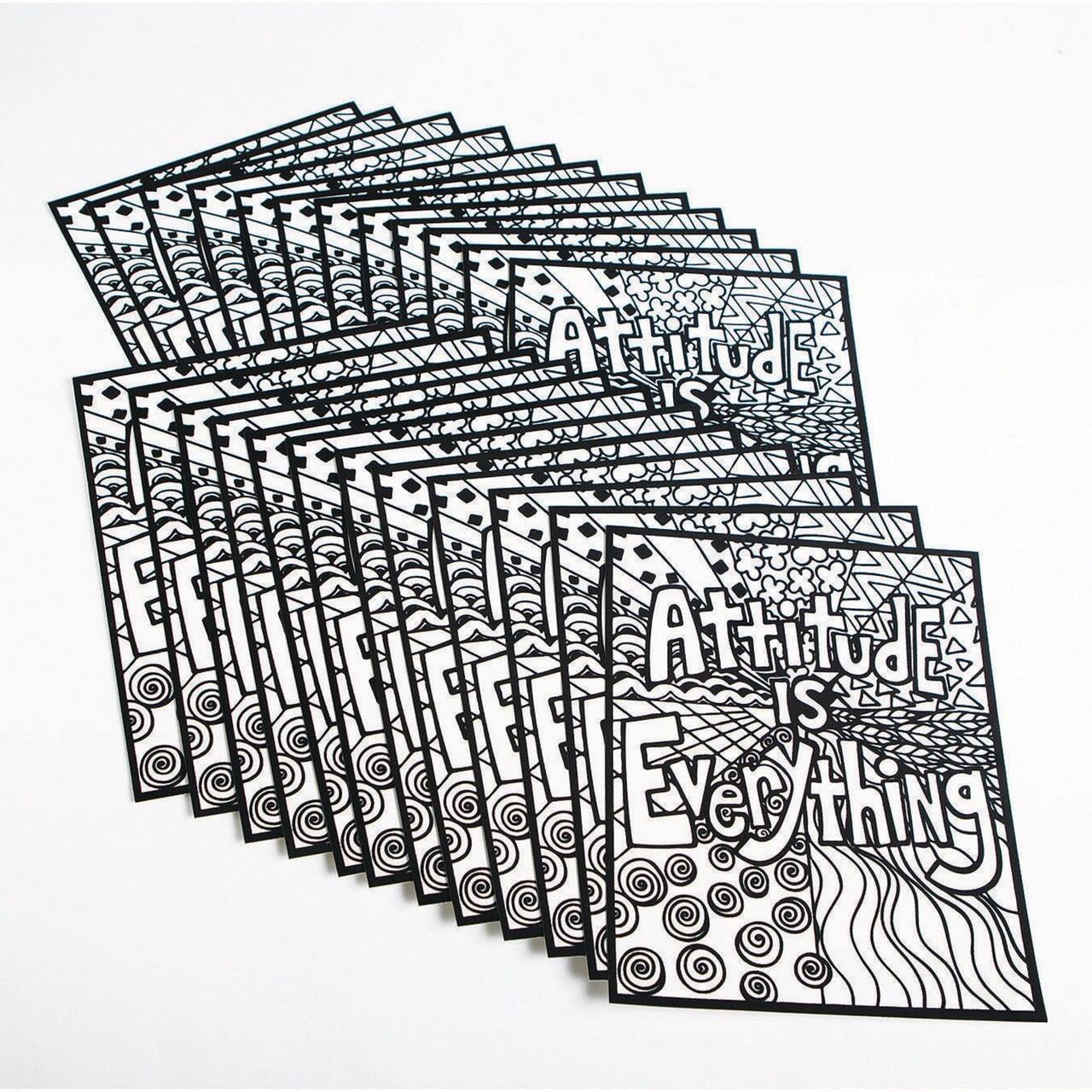 S&S® Worldwide Attitude Is Everything Velvet Art Posters, 24ct.